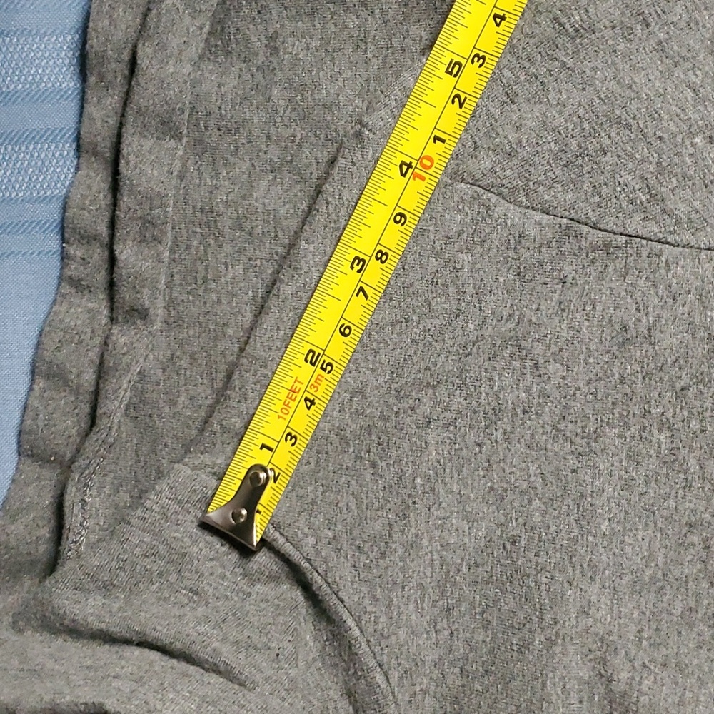 Design Lab Grey Organic Cotton Long Sleeve Jersey A-Line Dress - Size Small - Picture 12 of 14